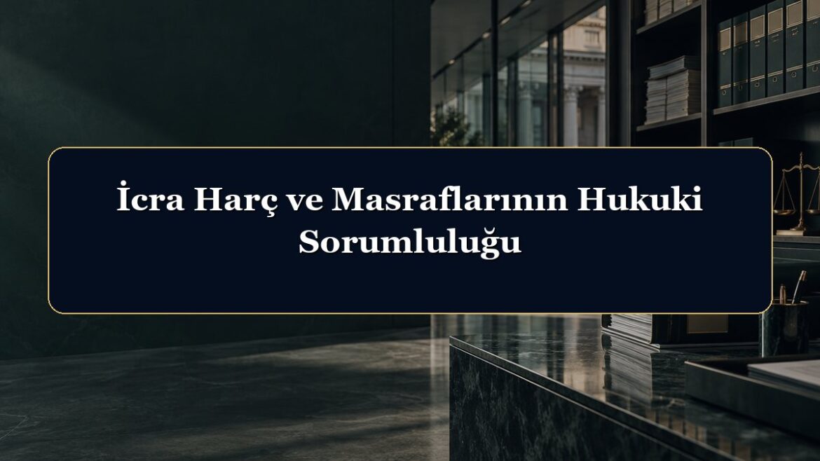 İcra Harç ve Masraflarının Hukuki Sorumluluğu