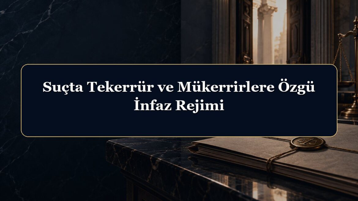Suçta Tekerrür ve Mükerrirlere Özgü İnfaz Rejimi