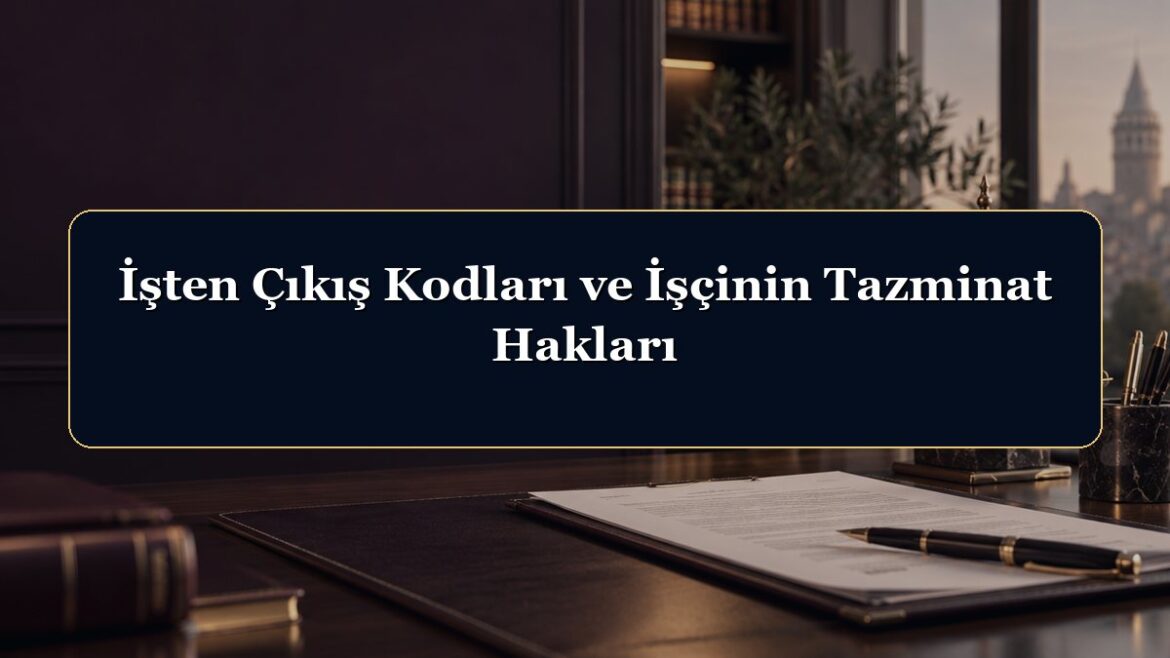 İşten Çıkış Kodları ve İşçinin Tazminat Hakları