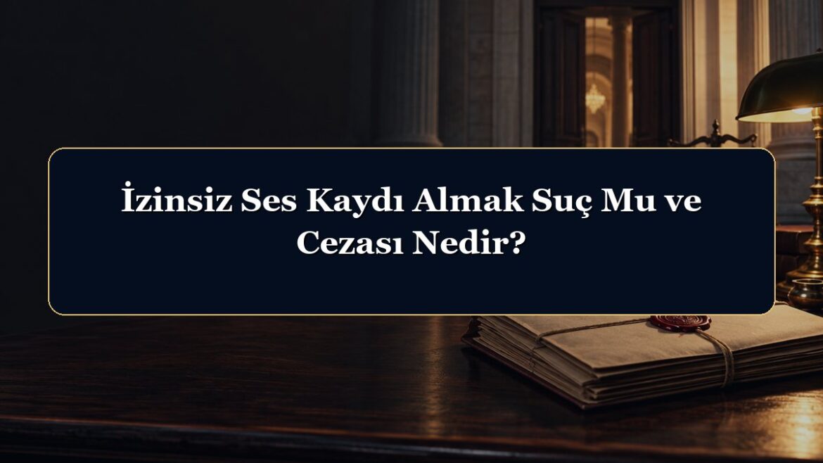 İzinsiz Ses Kaydı Almak Suç Mu ve Cezası Nedir?