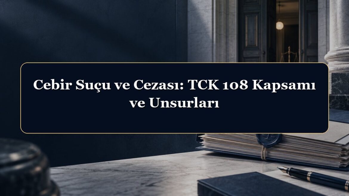 Cebir Suçu ve Cezası: TCK 108 Kapsamı ve Unsurları