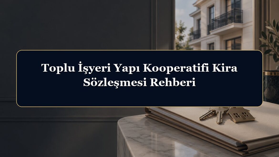 Toplu İşyeri Yapı Kooperatifi Kira Sözleşmesi Rehberi