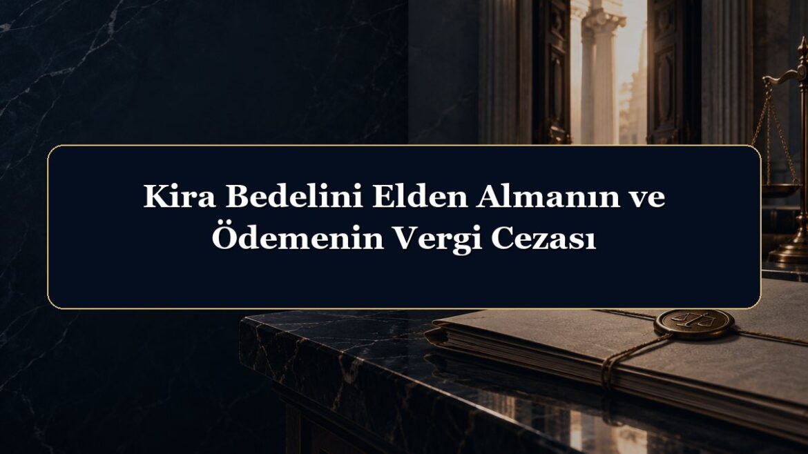Kira Bedelini Elden Almanın ve Ödemenin Vergi Cezası