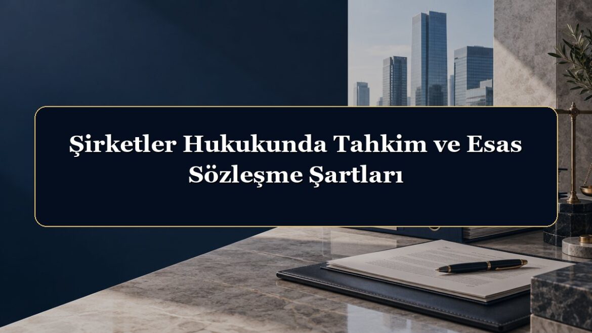 Şirketler Hukukunda Tahkim ve Esas Sözleşme Şartları