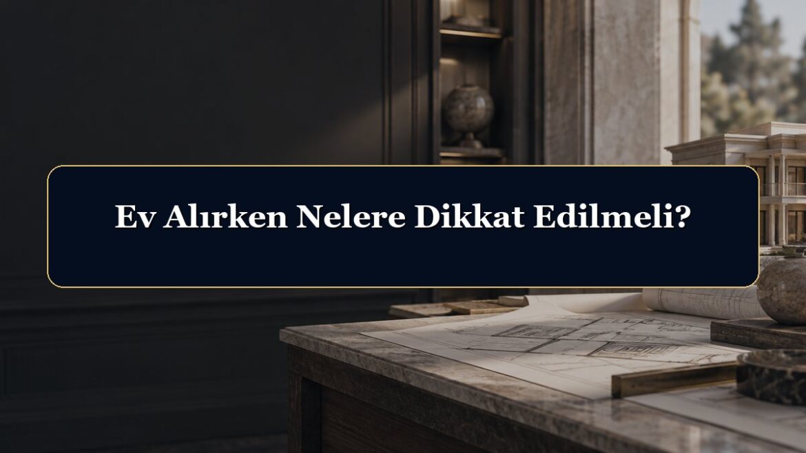 Ev Alırken Nelere Dikkat Edilmeli?