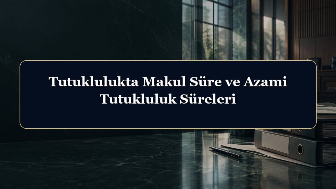 Tutuklulukta Makul Süre ve Azami Tutukluluk Süreleri
