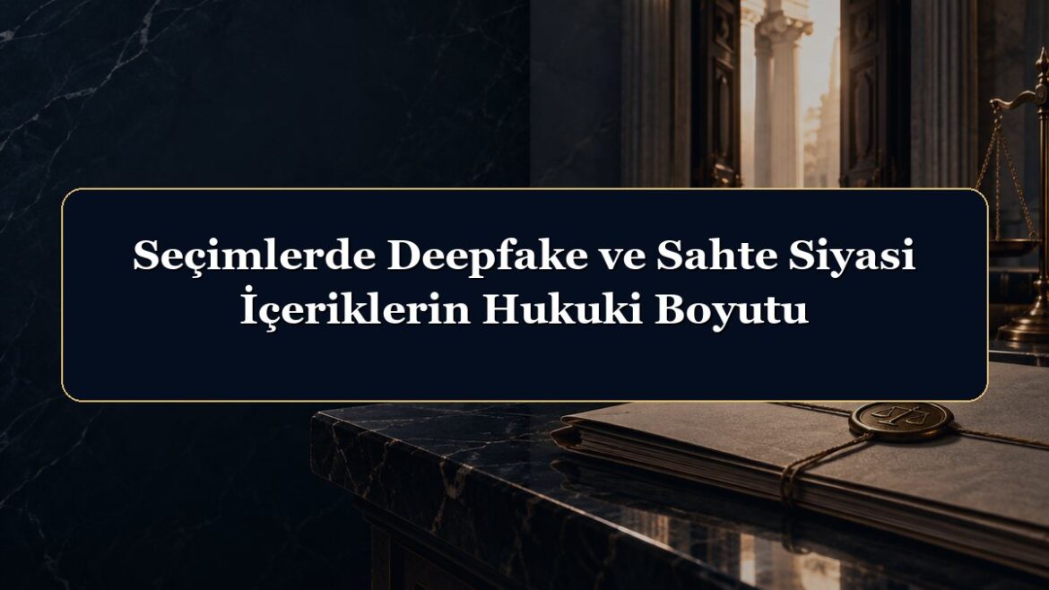 Seçimlerde Deepfake ve Sahte Siyasi İçeriklerin Hukuki Boyutu
