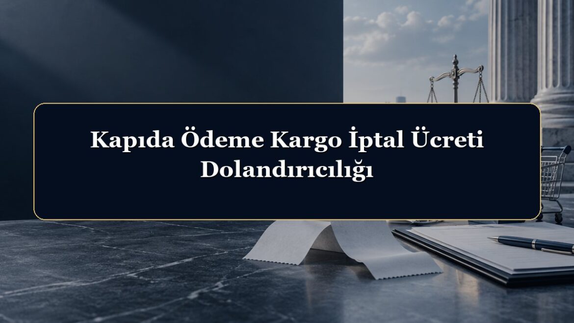 Kapıda Ödeme Kargo İptal Ücreti Dolandırıcılığı