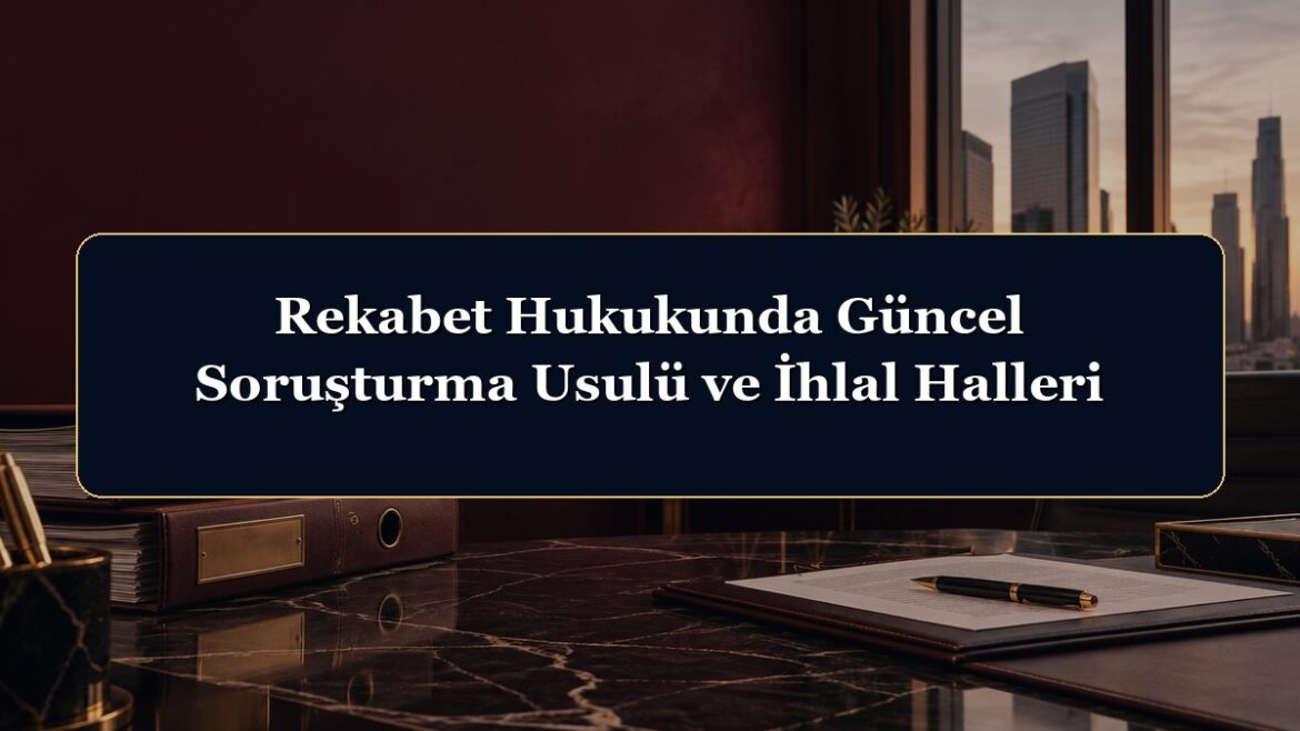 Rekabet Hukukunda Güncel Soruşturma Usulü ve İhlal Halleri