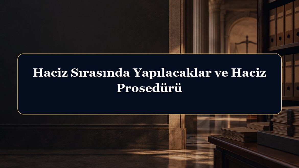 Haciz Sırasında Yapılacaklar ve Haciz Prosedürü