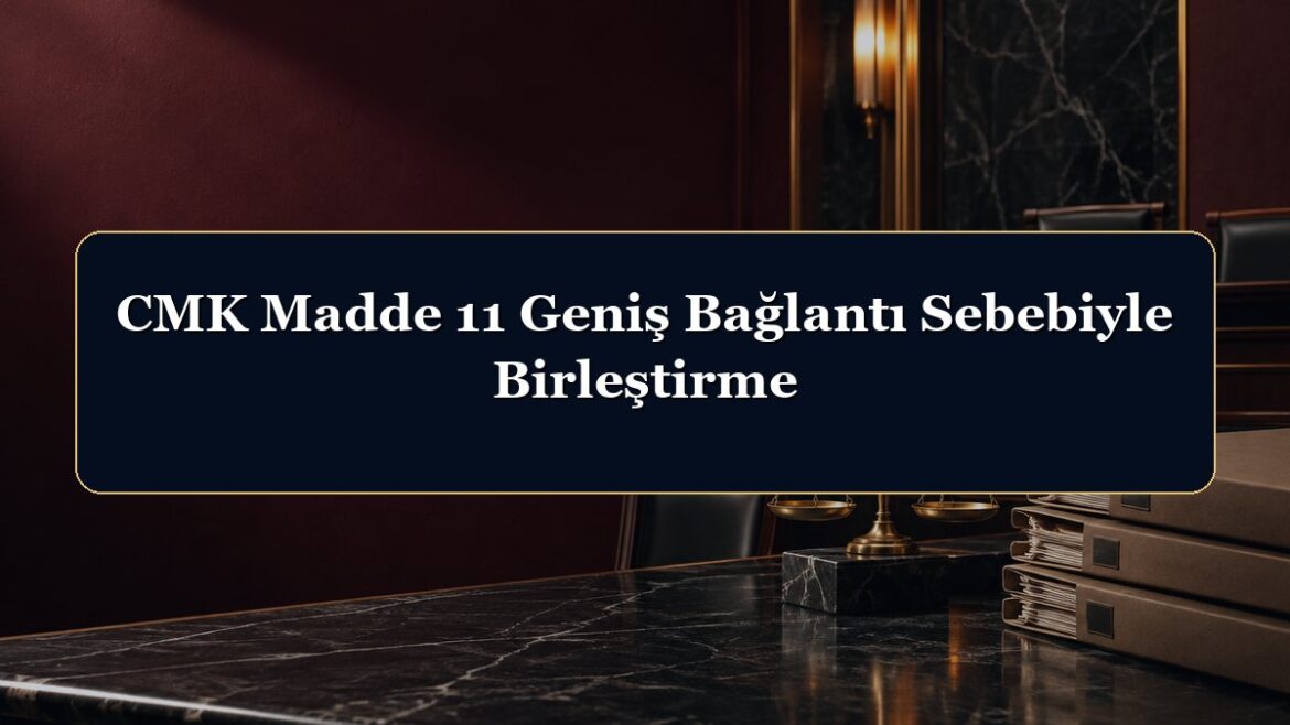 CMK Madde 11 Geniş Bağlantı Sebebiyle Birleştirme