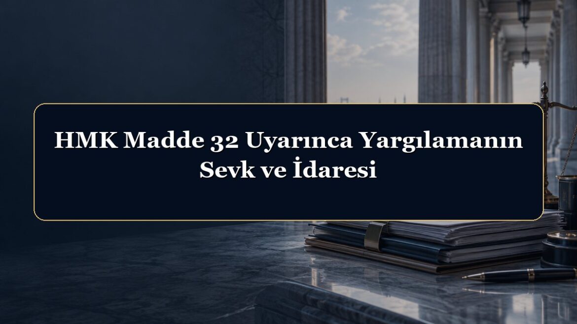 HMK Madde 32 Uyarınca Yargılamanın Sevk ve İdaresi