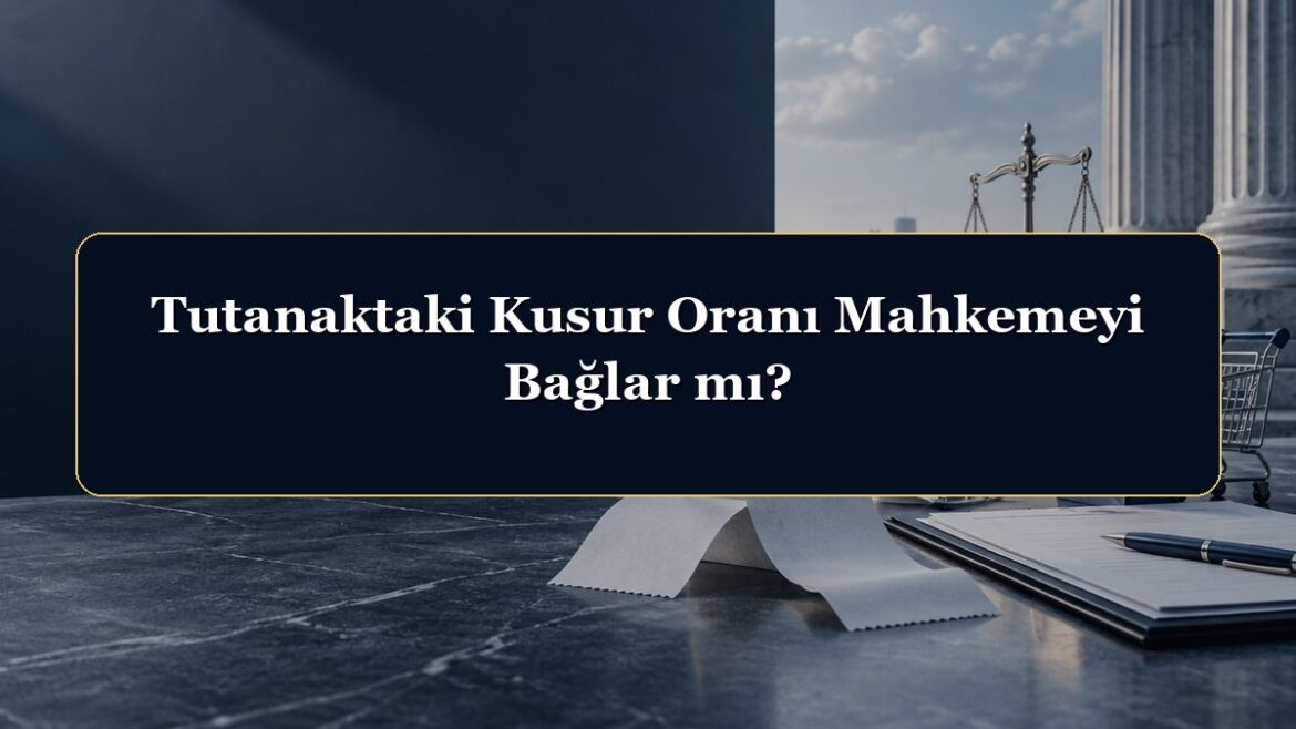 Tutanaktaki Kusur Oranı Mahkemeyi Bağlar mı?