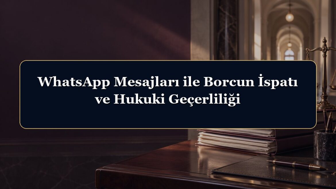 WhatsApp Mesajları ile Borcun İspatı ve Hukuki Geçerliliği