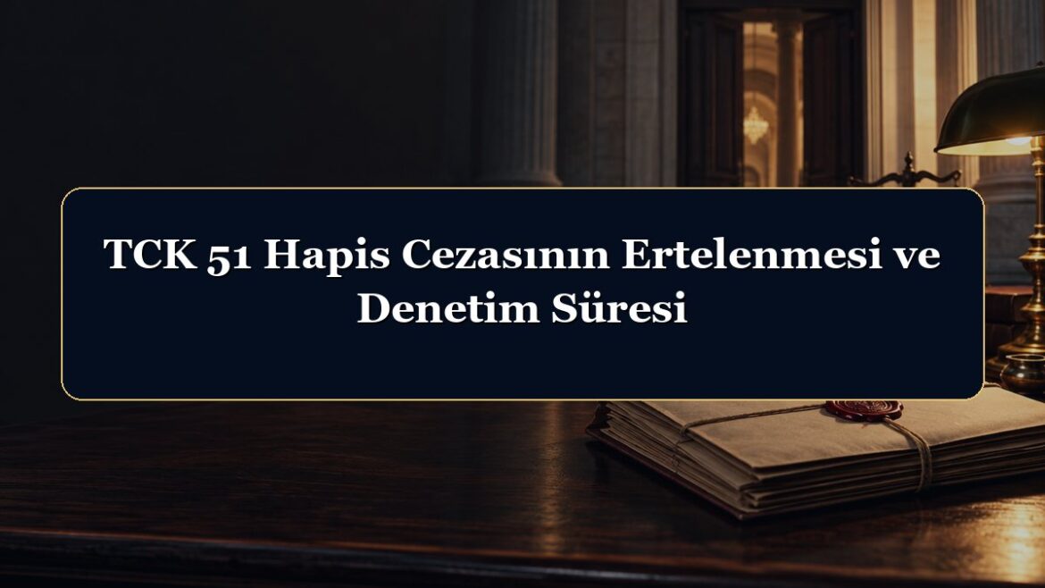 TCK 51 Hapis Cezasının Ertelenmesi ve Denetim Süresi