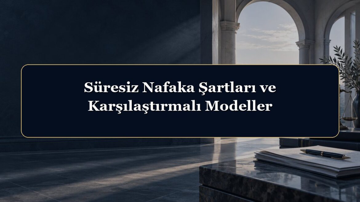 Süresiz Nafaka Şartları ve Karşılaştırmalı Modeller