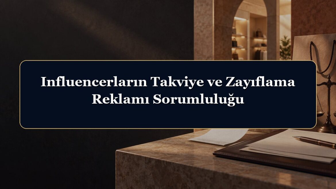 Influencerların Takviye ve Zayıflama Reklamı Sorumluluğu