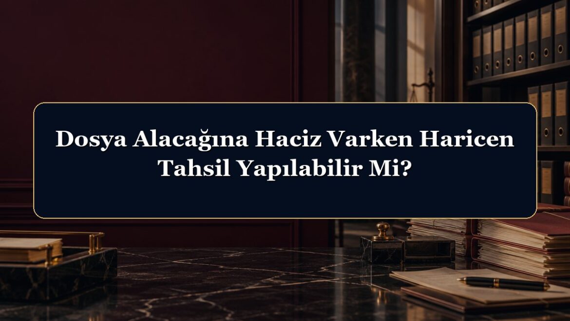 Dosya Alacağına Haciz Varken Haricen Tahsil Yapılabilir Mi?