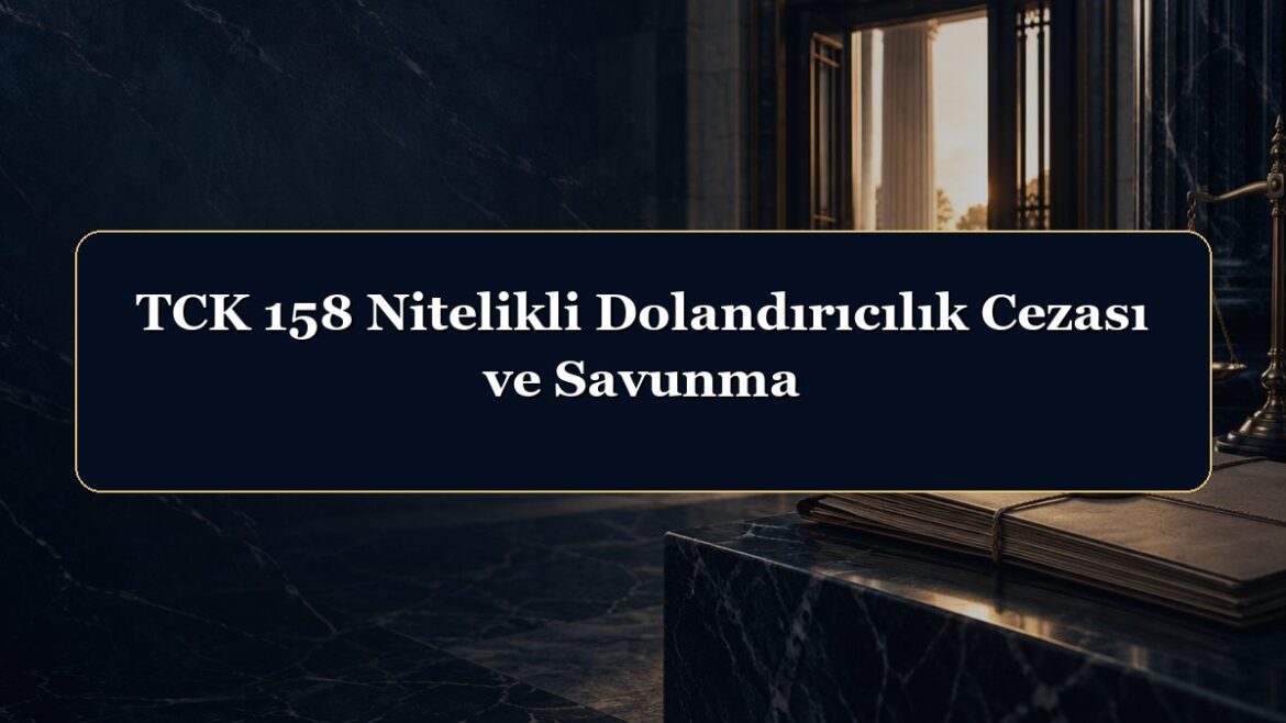 TCK 158 Nitelikli Dolandırıcılık Cezası ve Savunma