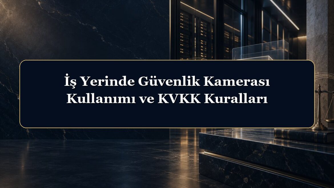 İş Yerinde Güvenlik Kamerası Kullanımı ve KVKK Kuralları