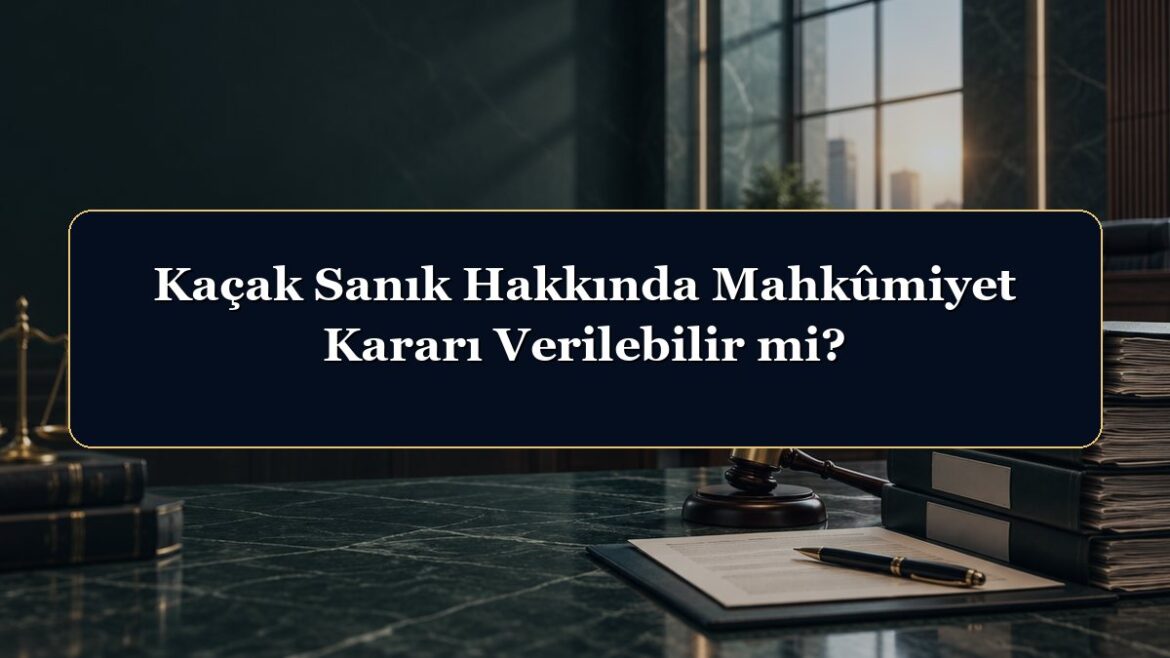 Kaçak Sanık Hakkında Mahkûmiyet Kararı Verilebilir mi?