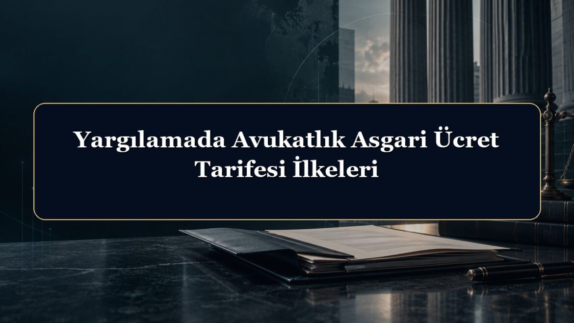 Yargılamada Avukatlık Asgari Ücret Tarifesi İlkeleri