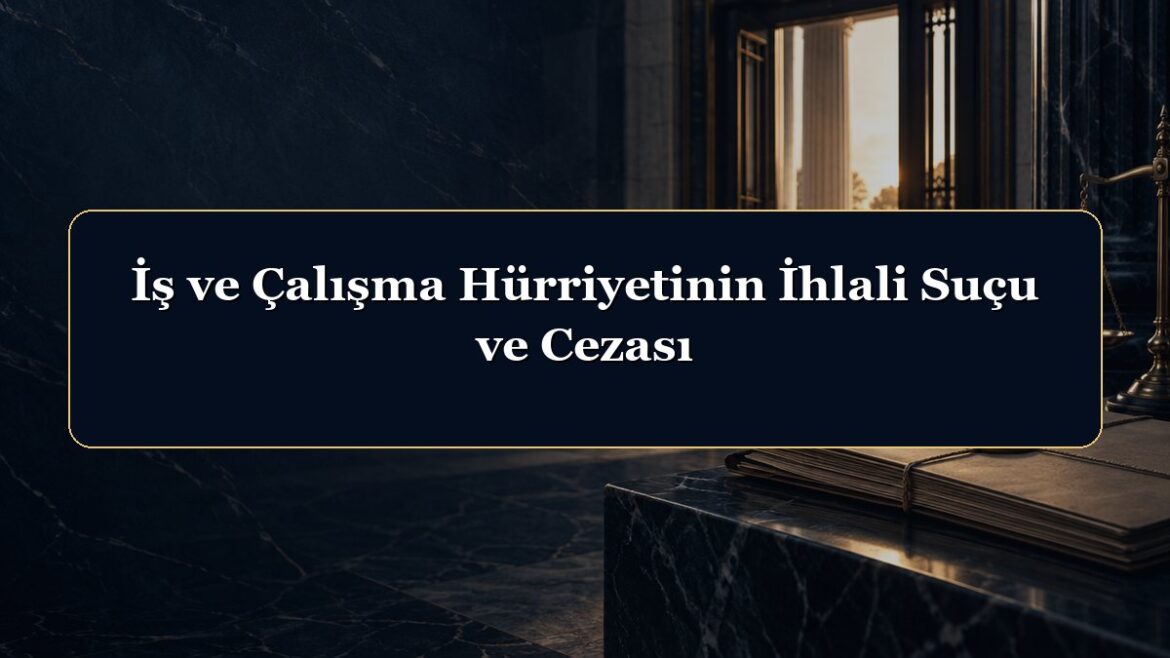 İş ve Çalışma Hürriyetinin İhlali Suçu ve Cezası