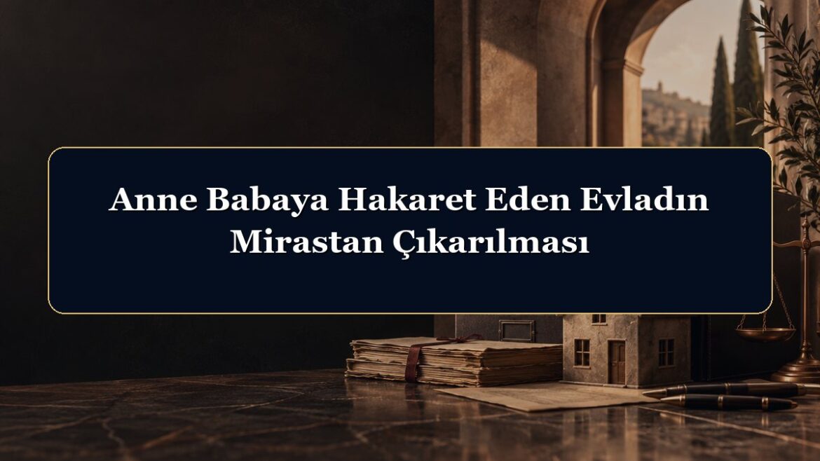 Anne Babaya Hakaret Eden Evladın Mirastan Çıkarılması