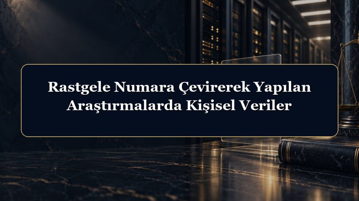Rastgele Numara Çevirerek Yapılan Araştırmalarda Kişisel Veriler