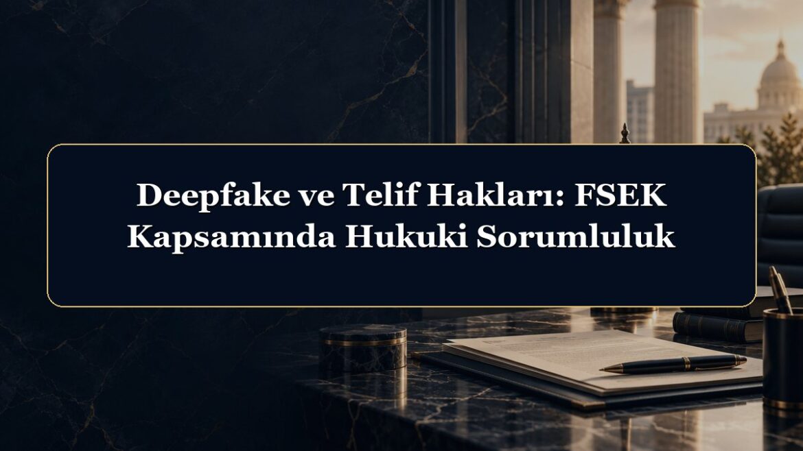 Deepfake ve Telif Hakları: FSEK Kapsamında Hukuki Sorumluluk