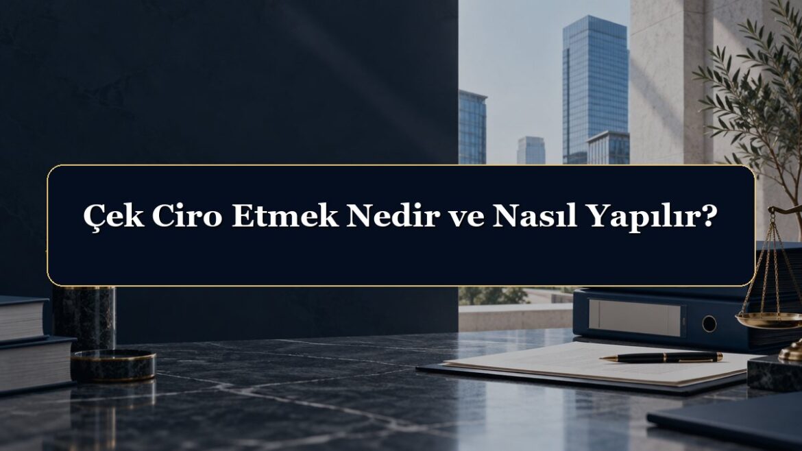 Çek Ciro Etmek Nedir ve Nasıl Yapılır?