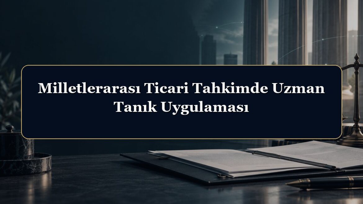 Milletlerarası Ticari Tahkimde Uzman Tanık Uygulaması