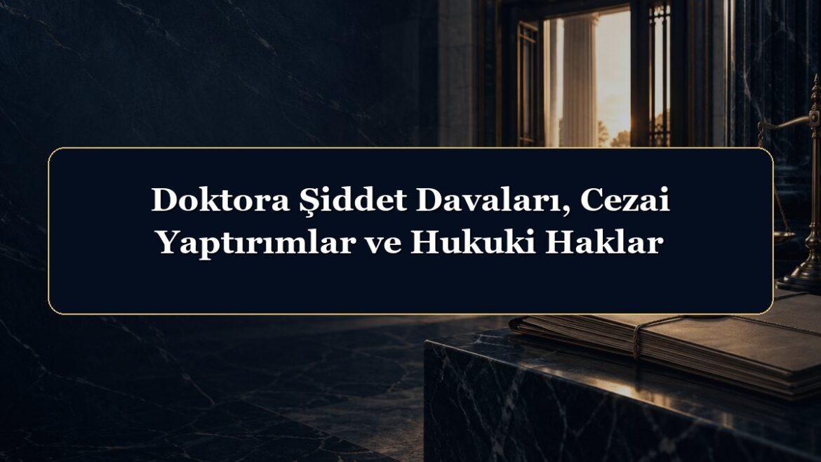Doktora Şiddet Davaları, Cezai Yaptırımlar ve Hukuki Haklar