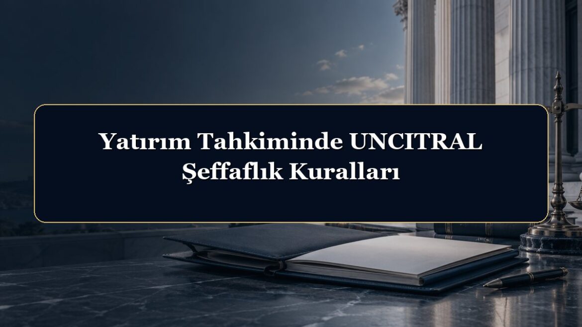 Yatırım Tahkiminde UNCITRAL Şeffaflık Kuralları