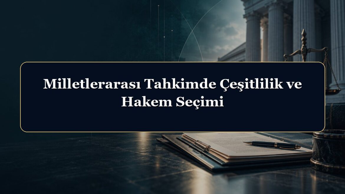 Milletlerarası Tahkimde Çeşitlilik ve Hakem Seçimi
