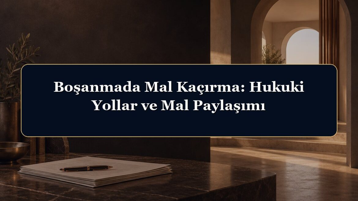 Boşanmada Mal Kaçırma: Hukuki Yollar ve Mal Paylaşımı