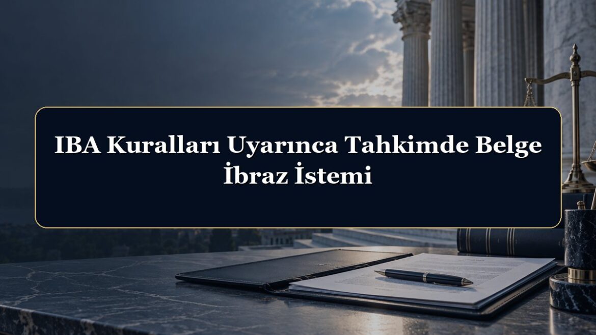 IBA Kuralları Uyarınca Tahkimde Belge İbraz İstemi