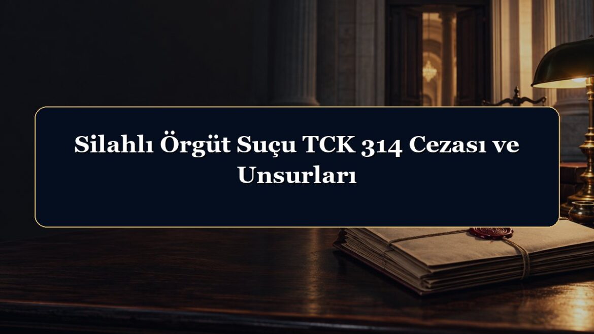 Silahlı Örgüt Suçu TCK 314 Cezası ve Unsurları