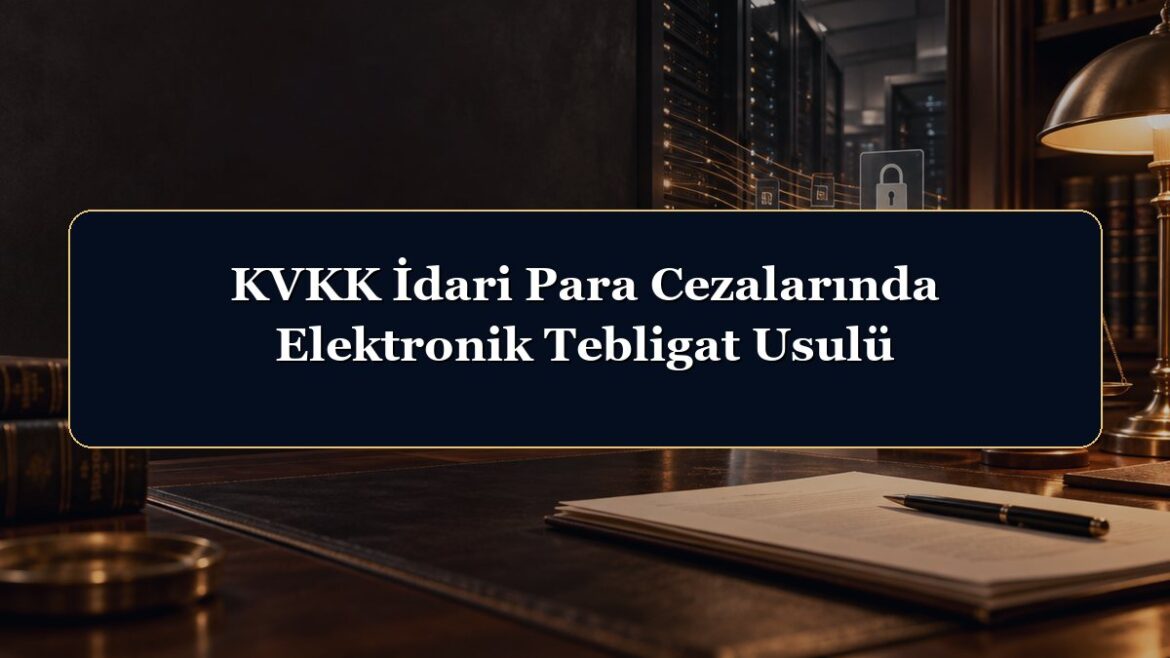 KVKK İdari Para Cezalarında Elektronik Tebligat Usulü