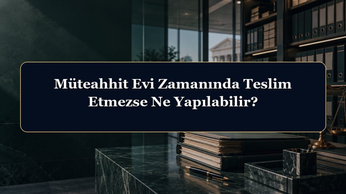 Müteahhit Evi Zamanında Teslim Etmezse Ne Yapılabilir?