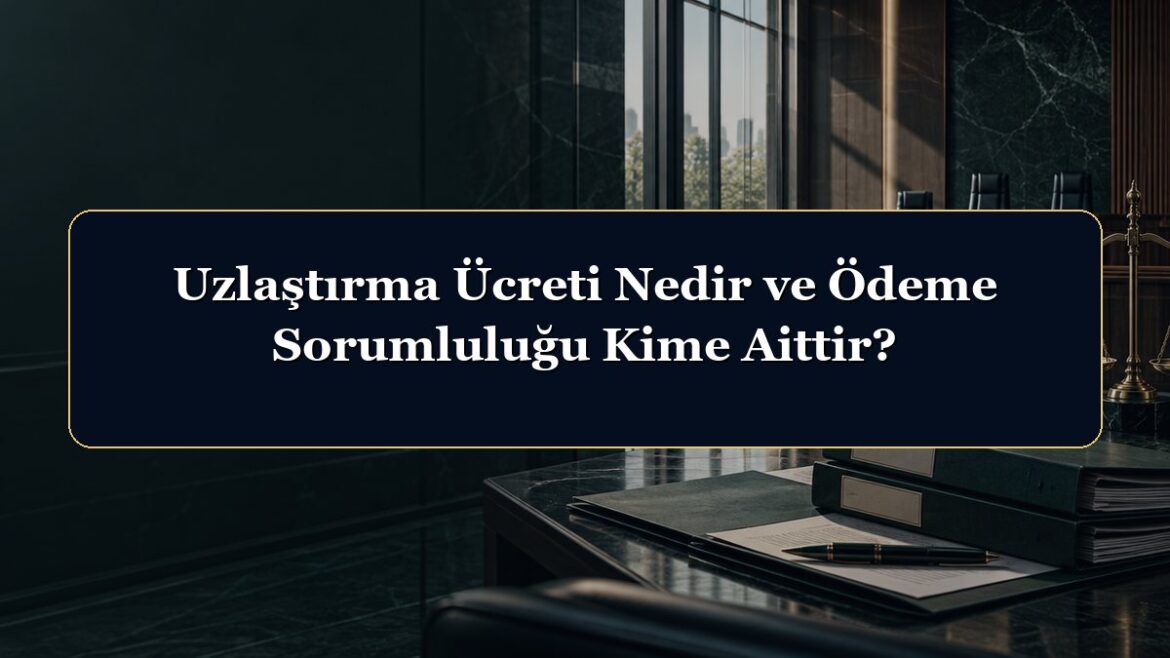 Uzlaştırma Ücreti Nedir ve Ödeme Sorumluluğu Kime Aittir?