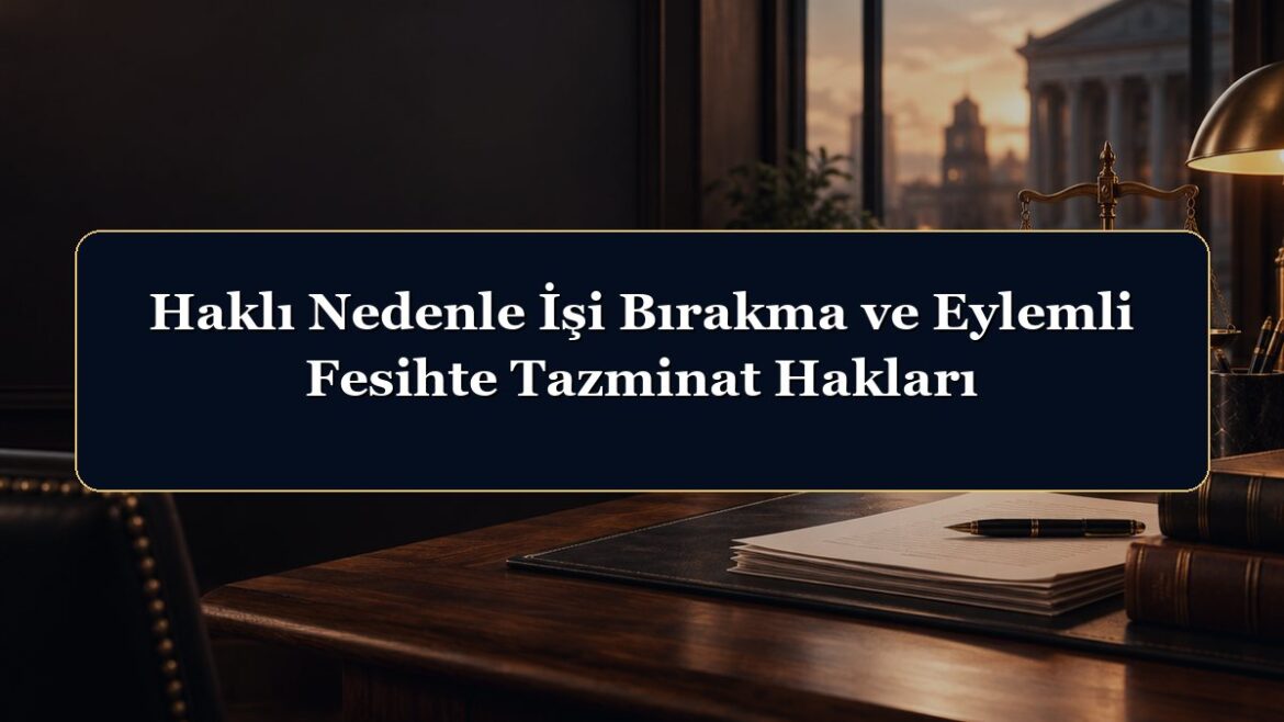 Haklı Nedenle İşi Bırakma ve Eylemli Fesihte Tazminat Hakları