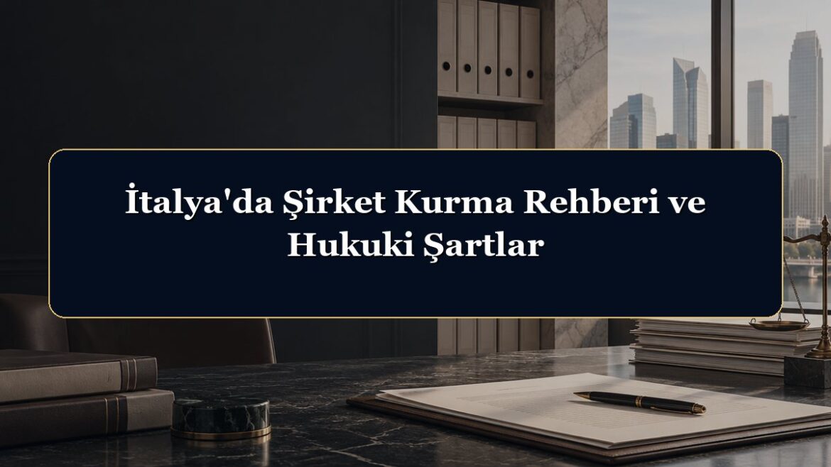 İtalya'da Şirket Kurma Rehberi ve Hukuki Şartlar