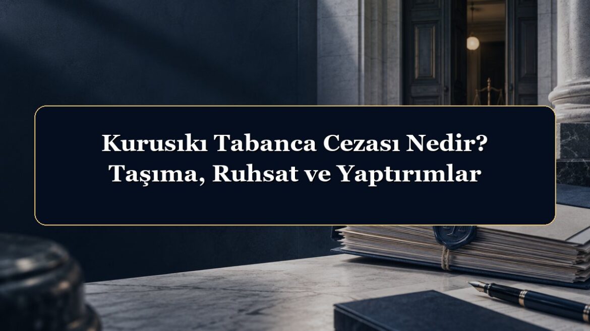 Kurusıkı Tabanca Cezası Nedir? Taşıma, Ruhsat ve Yaptırımlar