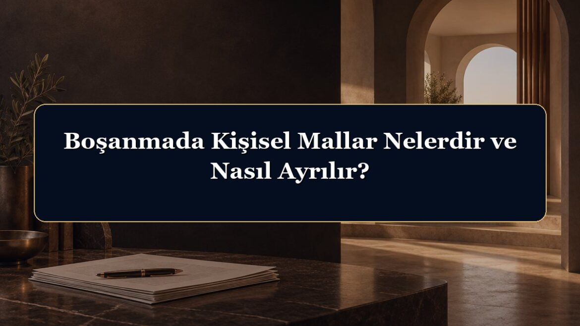 Boşanmada Kişisel Mallar Nelerdir ve Nasıl Ayrılır?