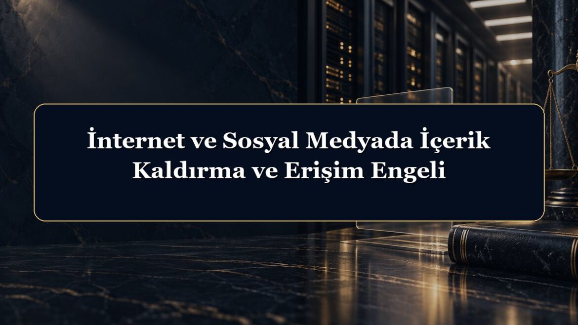 İnternet ve Sosyal Medyada İçerik Kaldırma ve Erişim Engeli