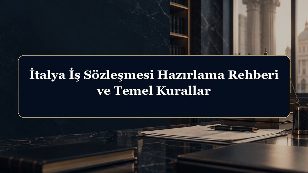 İtalya İş Sözleşmesi Hazırlama Rehberi ve Temel Kurallar