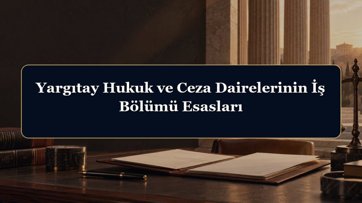 Yargıtay Hukuk ve Ceza Dairelerinin İş Bölümü Esasları