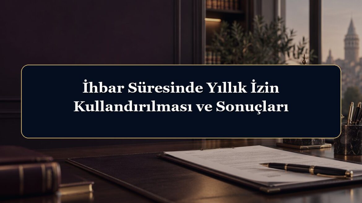 İhbar Süresinde Yıllık İzin Kullandırılması ve Sonuçları