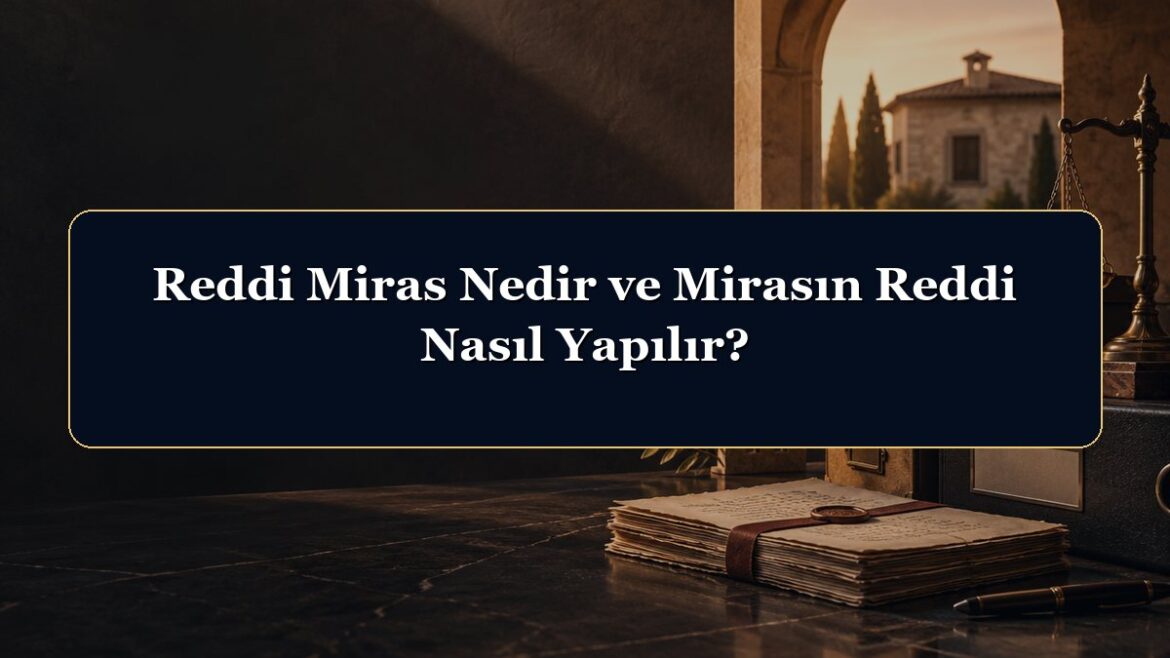 Reddi Miras Nedir ve Mirasın Reddi Nasıl Yapılır?